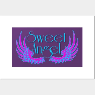 Sweet Angel with Wings Posters and Art